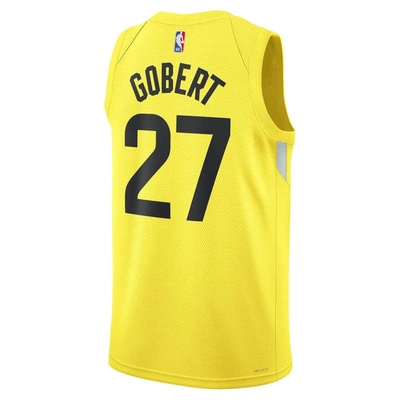 Shop Nike Unisex  Rudy Gobert Gold Utah Jazz Swingman Jersey