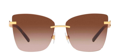 Shop Dolce & Gabbana Eyewear Butterfly Frame Sunglasses In Multi