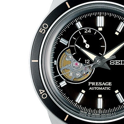 Pre-owned Seiko Presage Basic Sary191 Black Automatic Mechanical Men's Watch In Box