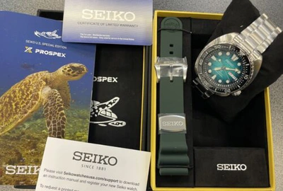 Pre-owned Seiko Automatic Prospex Turtle Divers 200m Special Edition Watch Srph57