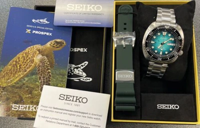 Pre-owned Seiko Automatic Prospex Turtle Divers 200m Special Edition Watch Srph57