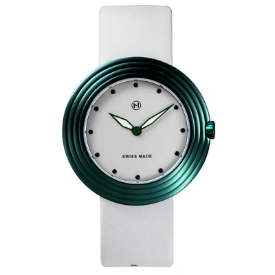 Pre-owned Nove Streamliner 40mm White Green Watch - Brand