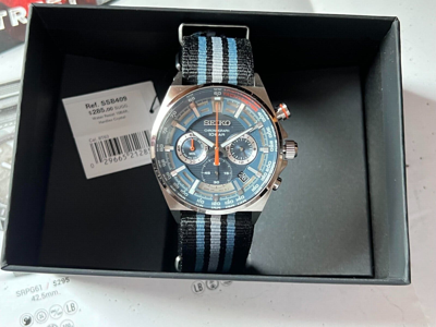 Pre-owned Seiko Recraft Ssb409 Mens Chronograph Gray Tachometer Japan Ssb409-new