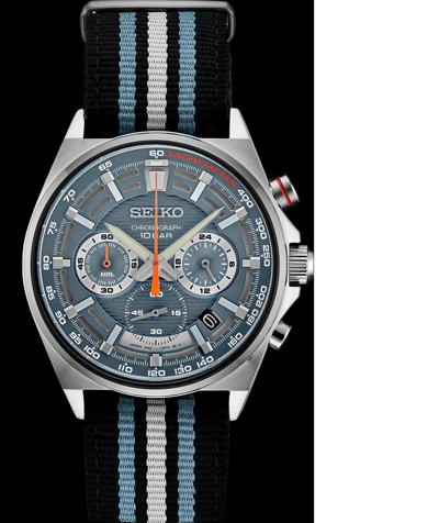 Pre-owned Seiko Recraft Ssb409 Mens Chronograph Gray Tachometer Japan Ssb409-new