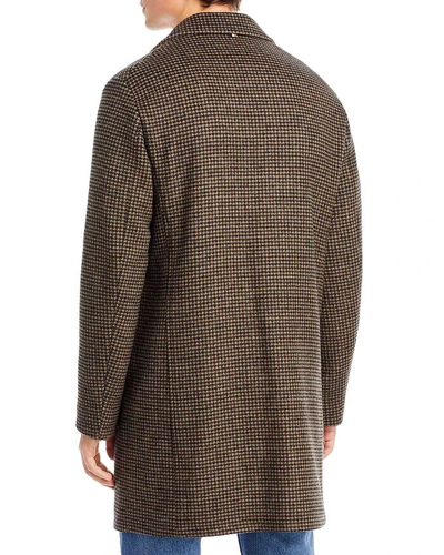 Pre-owned Hugo Boss Boss B8630 Mens Medium Beige C-cam Relaxed Fit Check Jacket Size 44r In Black