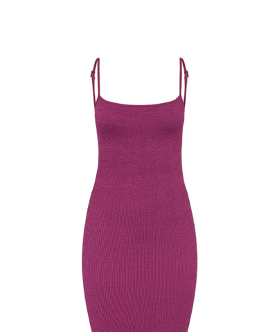 Pre-owned Bondeye Bound By Bond-eye Boysenberry Paloma Dress (o/s) In Purple