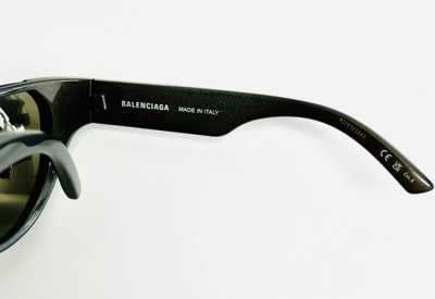 Pre-owned Balenciaga Xpander Butterfly 0201 Brown Silver Unisex Mask Sunglass Bb0201s 002