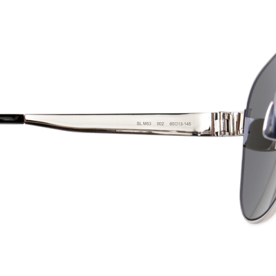 Pre-owned Saint Laurent Aviator Sunglasses Sl M53 002 60 In Gray