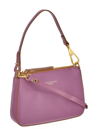 Shop Gianni Chiarini Shoulder Bag In Purple