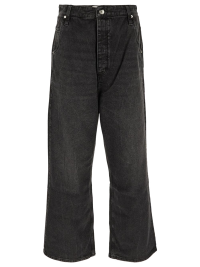 Shop Ami Alexandre Mattiussi Baggy Fit Jeans In Black