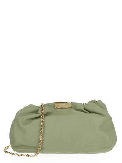 Shop Gianni Chiarini Chain Shoulder Bag In Green