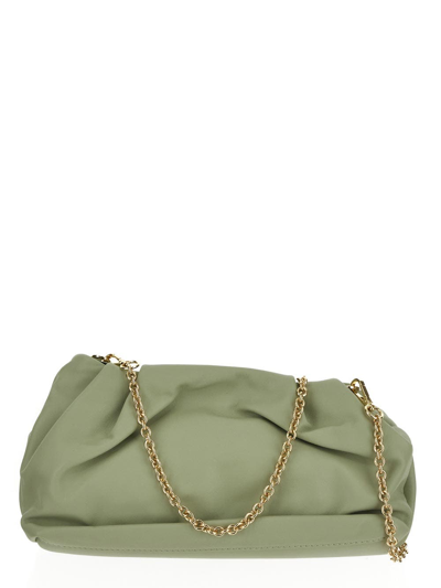 Shop Gianni Chiarini Chain Shoulder Bag In Green