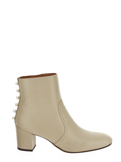 Shop Chie Mihara Nureya Ankle Boots In Cream