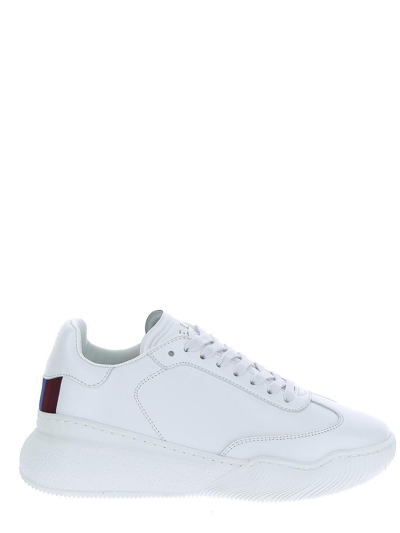 Shop Stella Mccartney Loop Lace-up Sneakers In White