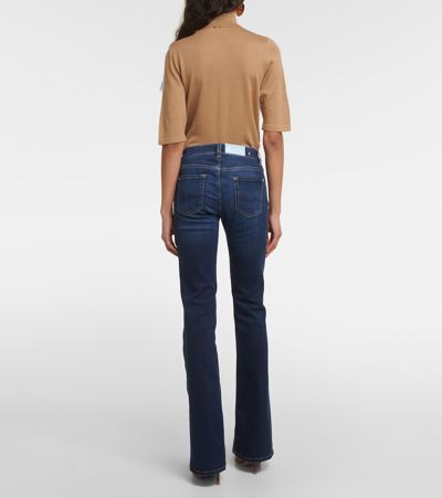 Shop 7 For All Mankind Midrise Bootcut Jeans In Purple