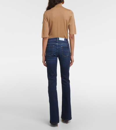 7 For All Mankind Midrise Bootcut Jeans In Purple