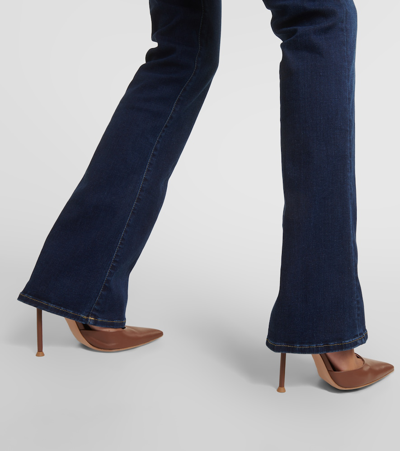7 For All Mankind Midrise Bootcut Jeans In Purple