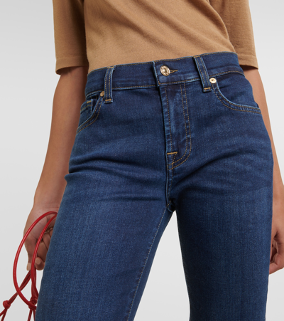 7 For All Mankind Midrise Bootcut Jeans In Purple