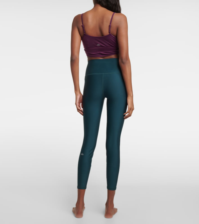 Shop Alo Yoga 7/8 Airlift High-rise Leggings In Green