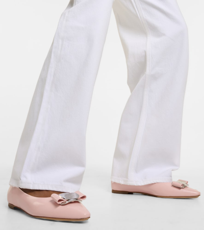 Shop Agolde Low Slung Baggy Wide-leg Jeans In White
