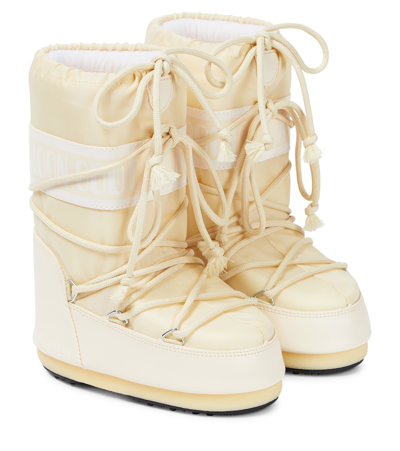 Moon Boot Icon Junior Lace-up Snow Boots In White