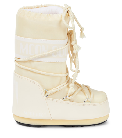Moon Boot Icon Junior Lace-up Snow Boots In White