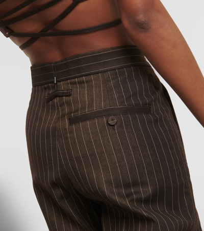 Jean Paul Gaultier Tattoo Tailored Trouser-skirt In Brown