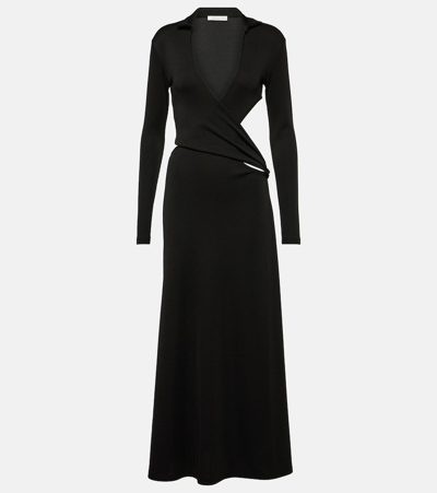Shop Christopher Esber Archer Interlock Fran Maxi Dress In Black