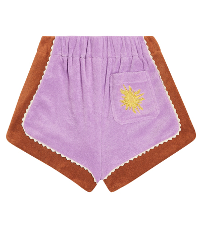 AUGUST拼色毛巾布短裤