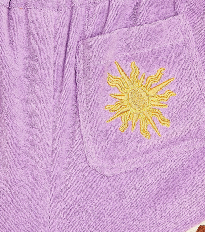 AUGUST拼色毛巾布短裤