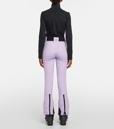 Shop Goldbergh Brooke Smocked Ski Pants In Purple