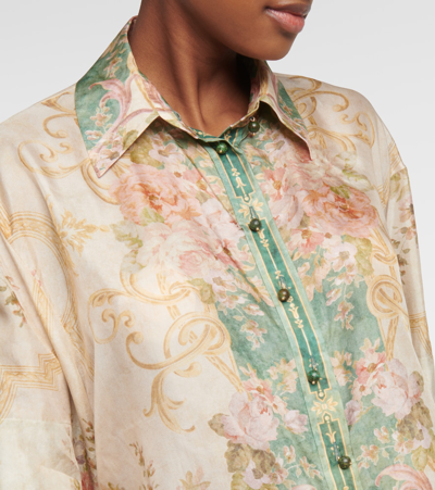 Shop Zimmermann August Printed Silk Shirt In Multicoloured