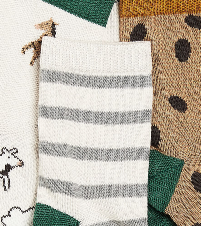 Liewood Silas Printed Cotton-blend Socks In Multicoloured