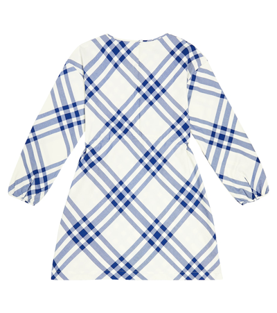 Burberry Checked Cotton Dress In Multicoloured
