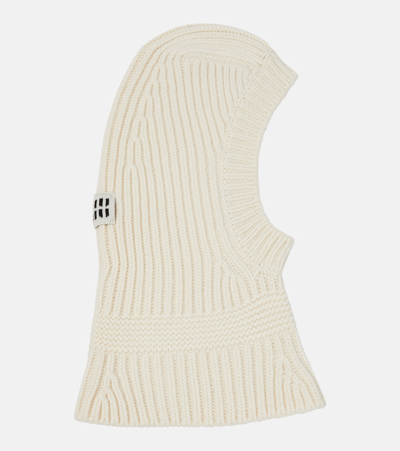 Miu Miu Wool-blend Ski Mask In White