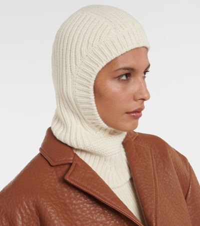 Miu Miu Wool-blend Ski Mask In White