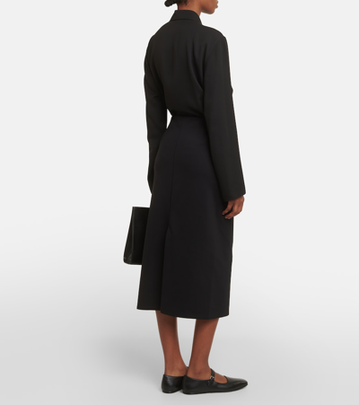 Shop The Row Alumo Midi Skirt In Black