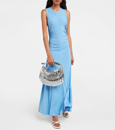 Bottega Veneta Sardine Small Mirrored Leather Tote Bag In Silver