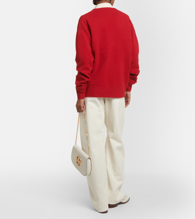 Shop Tory Burch Wool-blend Sweater In Red