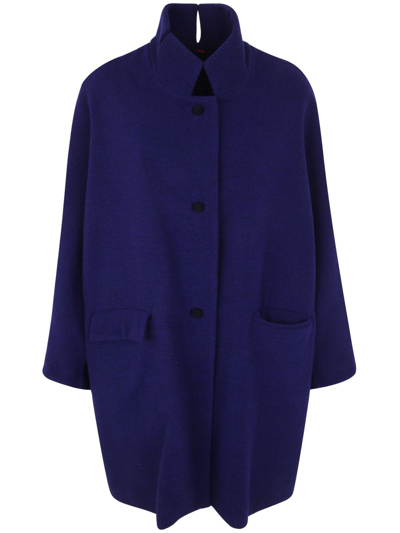 Shop Daniela Gregis Papavero Coat In Blue