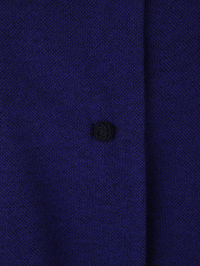 Daniela Gregis Bell-sleeves Wool Coat In Blue