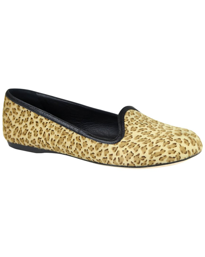 Shop Bottega Veneta Ponyhair & Calfskin Flat In Beige