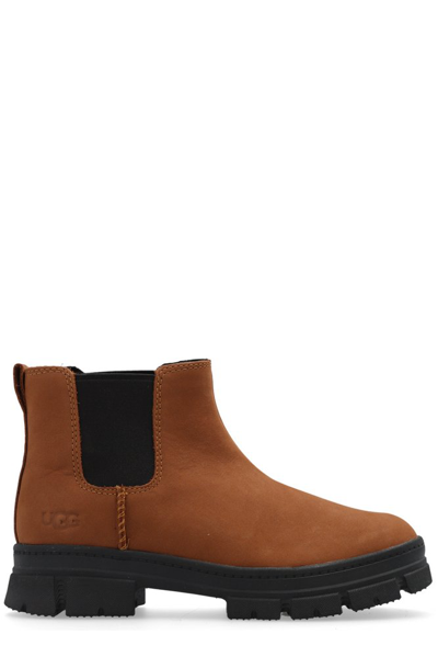 Shop Ugg Kids Ashton Chelsea Boots In Brown