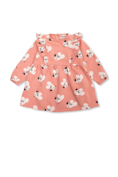 Shop Bobo Choses Baby Mouse Printed Dress In Pink