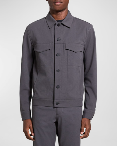 Shop Theory Men's The River Jacket In Neoteric Twill In Dkgr