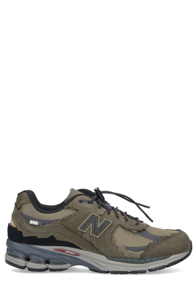 Shop New Balance 2002r Panelled Lace In Green