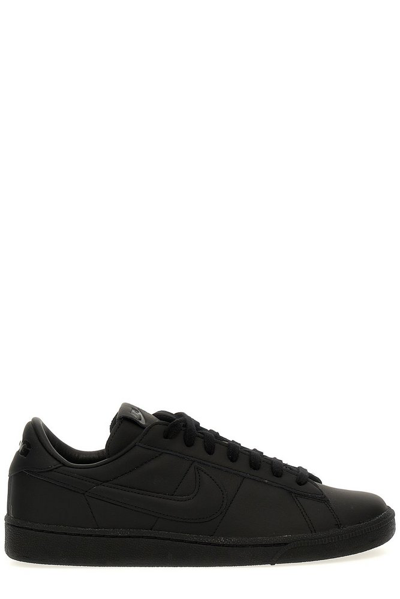 Shop Black Comme Des Garçons X Nike Swoosh Logo Lace