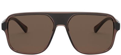 Shop Dolce & Gabbana Eyewear Aviator Sunglasses In Brown