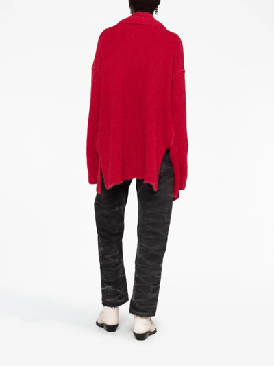 Shop Uma Wang Over Cardigan In Red