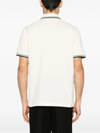 Shop Fred Perry Fp Twin Tipped  Shirt In White